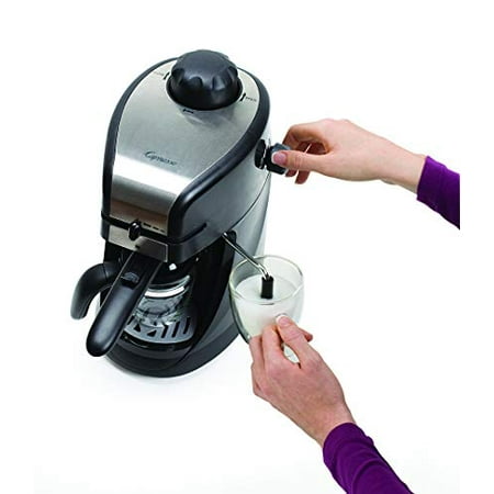 Capresso Steam PRO Espresso and Cappuccino Machine 4-Cup Stainless Steel/Black