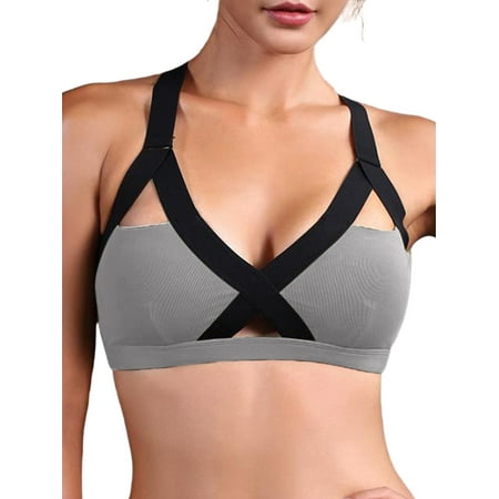 Frontwalk Women s Curvy Strappy Sports Bra Cross Elastic Band Sexy Gym Yoga Bras Fashion Strappy Back
Frontwalk Women s Curvy Strappy Sports Bra Cross Elastic Band Sexy Gym Yoga Bras Fashion Strappy Back