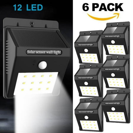 6Pcs 20 LEDs Wide Angle Solar Powered Motion Sensor LED Light Recharged Wireless Super Bright Solar Lights Waterproof Outdoor Wall Light Security Lights for Garden Driveway Patio Yard
6Pcs 20 LEDs Wide Angle Solar Powered Motion Sensor LED Light Recharged Wireless Super Bright Solar Lights Waterproof Outdoor Wall Light Security Lights for Garden Driveway Patio Yard