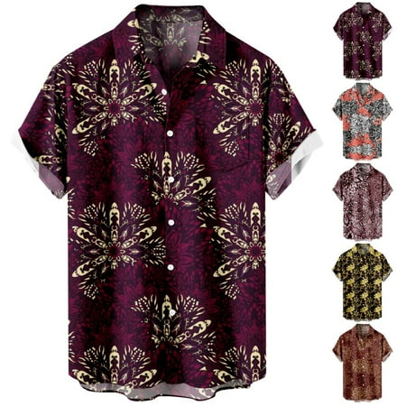 Adult Short Sleeve Hawaii Shirts Funny Polyester Tops Sizes Kids-Adult Unisex