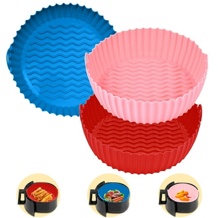 3-Pack Air Fryer Silicone Pot 8.5 inch Air Fryer Basket Food Grade Air Fryer Accessories Reusable Air Fryer Liner Replacement of Parchment Liners No Need to Clean the Air Fryer(for 5QT or Bigger)
3-Pack Air Fryer Silicone Pot 8.5 inch Air Fryer Basket Food Grade Air Fryer Accessories Reusable Air Fryer Liner Replacement of Parchment Liners No Need to Clean the Air Fryer(for 5QT or Bigger)