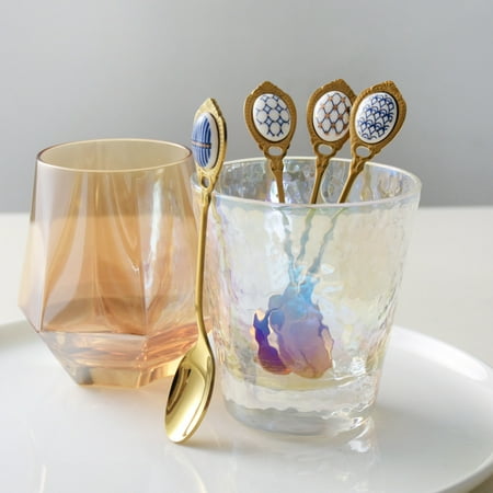 OUSITAI British Creative Gold-plated coffee stirring spoon Coffee Stirring Spoon 1pcs
OUSITAI British Creative Gold-plated coffee stirring spoon Coffee Stirring Spoon 1pcs