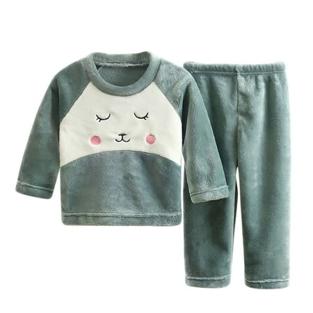 Toddler Boys and Girls Autumn and Winter Fleece Pajamas Set Cute Cartoon Print Round Neck Splice Long Sleeve Top Pants Two piece Children s Warm Flannel Home Garment
Toddler Boys and Girls Autumn and Winter Fleece Pajamas Set Cute Cartoon Print Round Neck Splice Long Sleeve Top Pants Two piece Children s Warm Flannel Home Garment