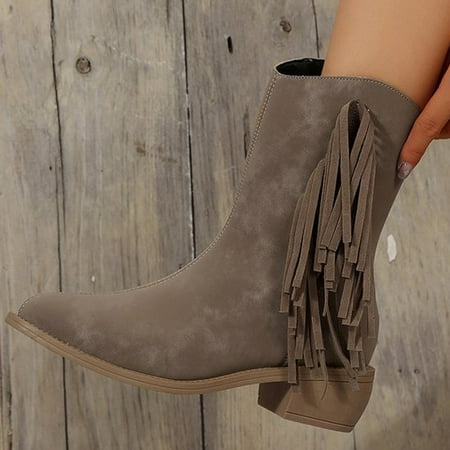Babysbule Womens Winter Boots ShoesLarge Women s Winter Zipper Cotton Tassel Short Barrel Western Denim Boots
Babysbule Womens Winter Boots ShoesLarge Women s Winter Zipper Cotton Tassel Short Barrel Western Denim Boots