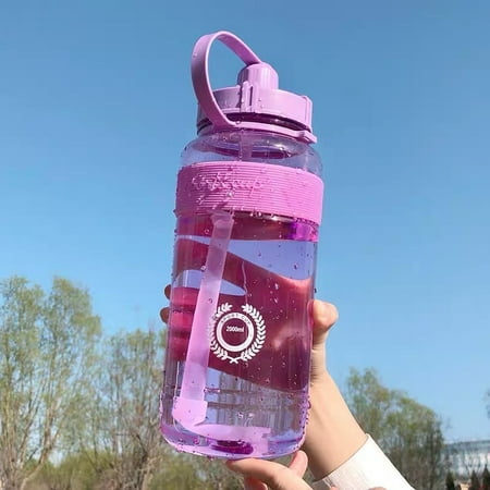 Large Capacity Portable Outdoor Sport Cup with Straw Travel Water Drinking Bottles Purple 2000ml
Large Capacity Portable Outdoor Sport Cup with Straw Travel Water Drinking Bottles Purple 2000ml