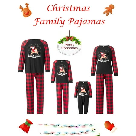 Matching Christmas Pajamas Family Sets Parent-child Pjs Santa Claus Reindeer Sleepwear Plaid Xmas Holiday Loungewear Outfit
Matching Christmas Pajamas Family Sets Parent-child Pjs Santa Claus Reindeer Sleepwear Plaid Xmas Holiday Loungewear Outfit