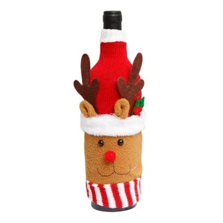 Christmas Wine Bottles Bags Christmas Bottle Cover Santa Handmade Home Restaurant Wine Bottle Cap Ornament Sets
Christmas Wine Bottles Bags Christmas Bottle Cover Santa Handmade Home Restaurant Wine Bottle Cap Ornament Sets