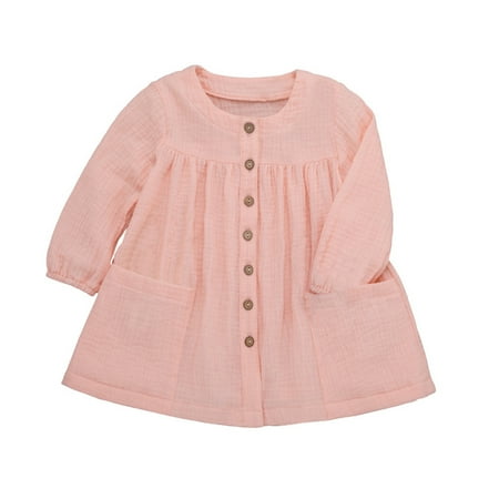 DNDKILG Baby Toddler Girls Dresses Ruffle Sundress Long Sleeve Spring Dress Pink 1Y-6Y 80
DNDKILG Baby Toddler Girls Dresses Ruffle Sundress Long Sleeve Spring Dress Pink 1Y-6Y 80