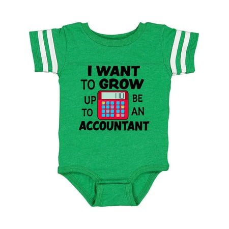 Inktastic I Want To Grow up To Be An Accountant Gift Baby Boy or Baby Girl Bodysuit
Inktastic I Want To Grow up To Be An Accountant Gift Baby Boy or Baby Girl Bodysuit