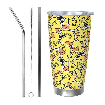 Ocsxa Ducks Pattern 20oz Travel Coffee Mug with Flip Lid Stainless Steel Insulated Insulated Coffee Mug Thermal Cup with Splash Proof Sliding Lid-Straw Three-piece Set
Ocsxa Ducks Pattern 20oz Travel Coffee Mug with Flip Lid Stainless Steel Insulated Insulated Coffee Mug Thermal Cup with Splash Proof Sliding Lid-Straw Three-piece Set