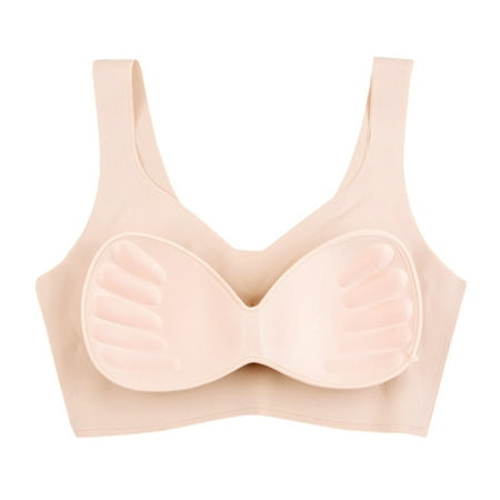 Warner Bras For Women Wirefree Wide Strap Bra Womens Bras No Underwire S Orange
