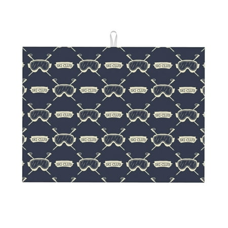 Sigee Ski Goggles Vintage Print for Dish Drying Mat for Kitchen Counter Premium Kitchen Drying Mat 18 x 24 Dish Drying Pad
Sigee Ski Goggles Vintage Print for Dish Drying Mat for Kitchen Counter Premium Kitchen Drying Mat 18 x 24 Dish Drying Pad