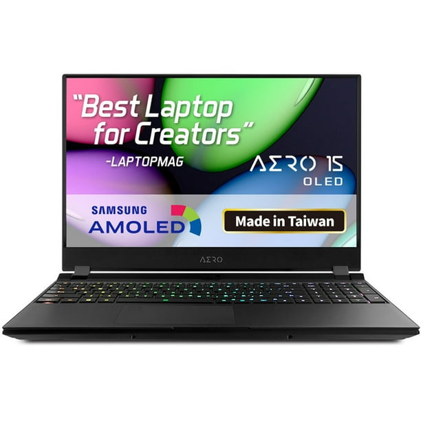 Gigabyte AERO 15 OLED SA-7US5130SH UHD AMOLED i7-9750H NVIDIA GeForce GTX 1660 Ti GDDR6 6GB 16GB RAM 512GB M.2 PCIe SSD Win 10 Creator Laptop
