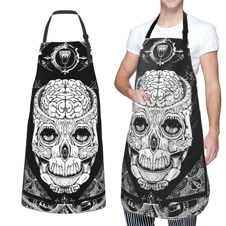 XMXT 1 Pcs Waterproof Kitchen Cooking Apron Cosmic Skull Design Print Adjustable Aprons for Women Men with Pockets
XMXT 1 Pcs Waterproof Kitchen Cooking Apron Cosmic Skull Design Print Adjustable Aprons for Women Men with Pockets