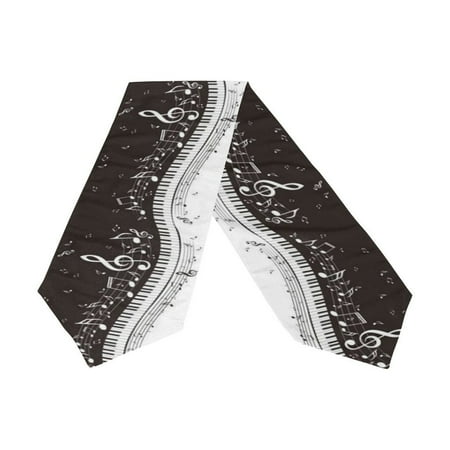POPCreation Piano Keyboard Music Note Table Runner 13x70 Inches Black and White Table Top Decoration
POPCreation Piano Keyboard Music Note Table Runner 13x70 Inches Black and White Table Top Decoration