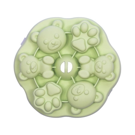 Cartoon Silica Gel Cake Baby Complementary Food Mould Steamed Rice Cake Mould With Cover