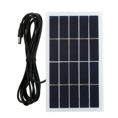2W 5V Solar Panel with DC Port Polycrystalline Silicon Solar Cell DIY Waterproof Camping Portable Power Solar Panel Compatible for 3.7V Battery Street Garden Lamp Fan Pump
2W 5V Solar Panel with DC Port Polycrystalline Silicon Solar Cell DIY Waterproof Camping Portable Power Solar Panel Compatible for 3.7V Battery Street Garden Lamp Fan Pump
