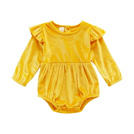 Dadaria Baby Boys Girls Clothes Newborn Winter 3-18M Newborn Infant Long Sleeve Solid Romper Bodysuit Clothes Yellow 80 Toddler
Dadaria Baby Boys Girls Clothes Newborn Winter 3-18M Newborn Infant Long Sleeve Solid Romper Bodysuit Clothes Yellow 80 Toddler