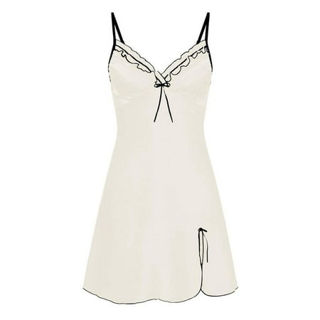 Orchip Women Strappy Satin Sleepwear Dress Split Hem Lace Trim Chemise Nightgown,#30
Orchip Women Strappy Satin Sleepwear Dress Split Hem Lace Trim Chemise Nightgown,#30