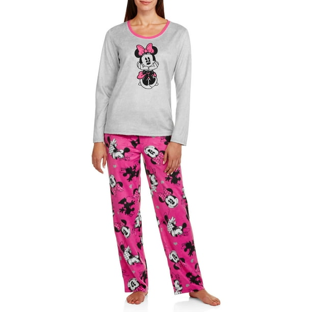 Women's & Women's Plus Giftable Character Long Sleeve and Pant PJ Set