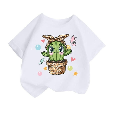 CAHOLEI Kid Girls Cute Fashion Printed Round Neck Short Sleeve Tee Summer Casual T Shirt Tops -White 4-6 Years
CAHOLEI Kid Girls Cute Fashion Printed Round Neck Short Sleeve Tee Summer Casual T Shirt Tops -White 4-6 Years