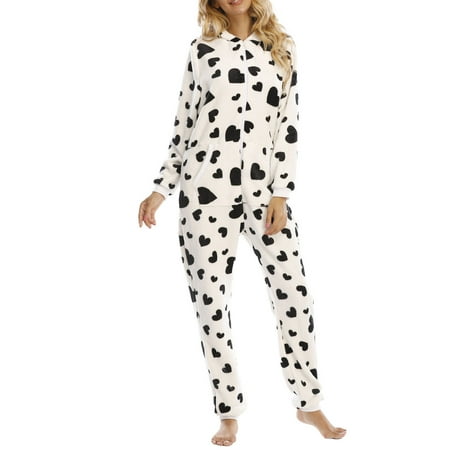 Adult Onesie Pajamas for Women Fleece Womens Onesie Pajamas Fuzzy Pajama Onesies for Women Zip Pocket Heart Print PJs
Adult Onesie Pajamas for Women Fleece Womens Onesie Pajamas Fuzzy Pajama Onesies for Women Zip Pocket Heart Print PJs