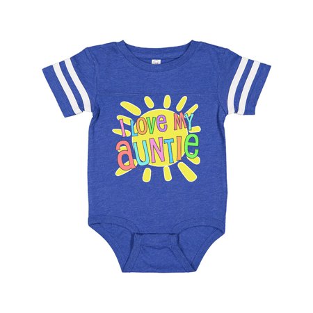 Inktastic I Love my Auntie- sun and rainbow letters Gift Baby Boy or Baby Girl Bodysuit
Inktastic I Love my Auntie- sun and rainbow letters Gift Baby Boy or Baby Girl Bodysuit