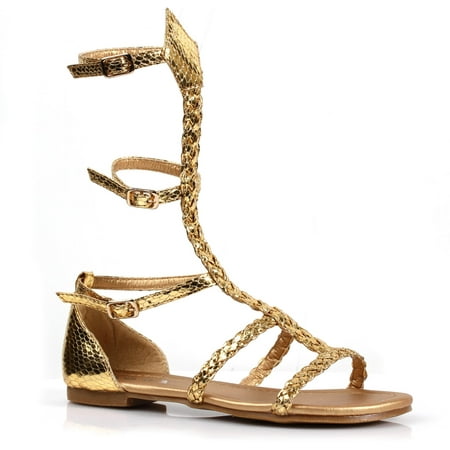 Children s Gladiator Flat Gold Sandal