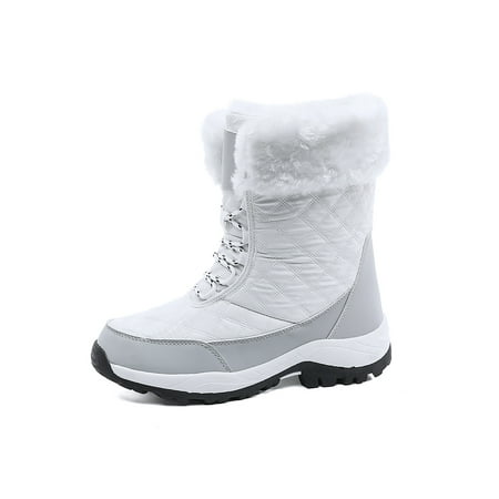 GENILU Women Wear Resistant Lightweight Winter Shoes Round Toe Snow Hiking Boot Outdoor Flat Comfort Ankle Boots White 5.5
GENILU Women Wear Resistant Lightweight Winter Shoes Round Toe Snow Hiking Boot Outdoor Flat Comfort Ankle Boots White 5.5