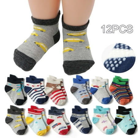 AURIGATE Clearance! Baby and Toddler Socks 12 Pairs Non-Slip Toddler Floor Socks With Grips Baby Boys And Girls Anti-Slip Car Cartoon Ankle Socks For Infant s Kids
AURIGATE Clearance! Baby and Toddler Socks 12 Pairs Non-Slip Toddler Floor Socks With Grips Baby Boys And Girls Anti-Slip Car Cartoon Ankle Socks For Infant s Kids