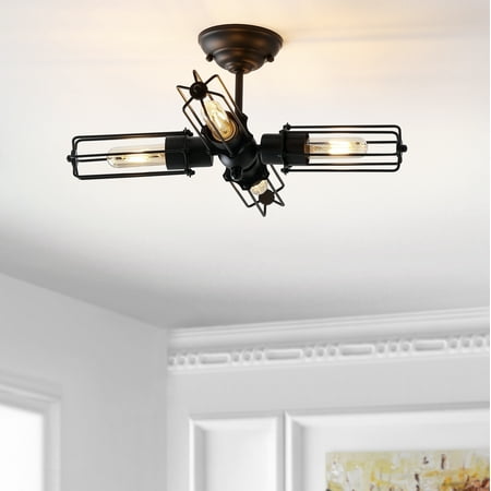 Chase 20 Metal LED Flush Mount Blackby JONATHAN Y
