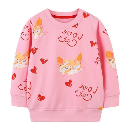 TIREOW Classic Pullover for Kid s Toddler Girls Autumn Winter Long Sleeve Round Neck Cartoon Pattern Letter Print Sweatshirt Daily Wear Comfortable Fashion Jumper
TIREOW Classic Pullover for Kid s Toddler Girls Autumn Winter Long Sleeve Round Neck Cartoon Pattern Letter Print Sweatshirt Daily Wear Comfortable Fashion Jumper