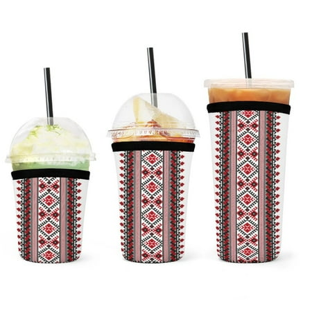 Set of 3 Packs Reusable Hot And Iced Coffee Cup Sleeve Neoprene Tumbler Sleeve Ukrainian Vyshyvanka Embroidery(16 24 32oz)
Set of 3 Packs Reusable Hot And Iced Coffee Cup Sleeve Neoprene Tumbler Sleeve Ukrainian Vyshyvanka Embroidery(16 24 32oz)
