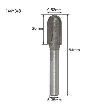 BAMILL Long Blade Round Nose Wood Router Bit Long Reach Core Box Cutter 6.35mm Shank
BAMILL Long Blade Round Nose Wood Router Bit Long Reach Core Box Cutter 6.35mm Shank