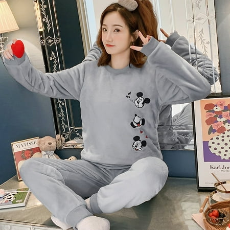 Ladies Pyjama Women Winter Flannel Pajama Set Fleece Pajamas Sleepwear Thick Warm Velvet Female Homewear Suit Cute Sweet Pijama
Ladies Pyjama Women Winter Flannel Pajama Set Fleece Pajamas Sleepwear Thick Warm Velvet Female Homewear Suit Cute Sweet Pijama