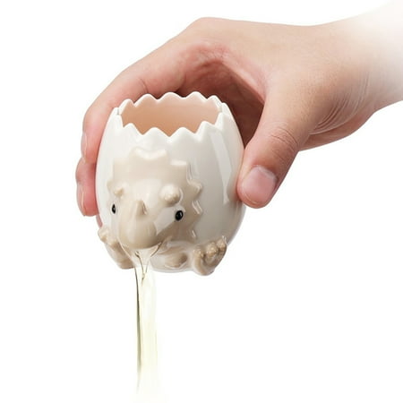 Creative Egg Separator Ceramic Egg Yolk White Filter Small Cute Cartoon Baby Dinosaur Baking Assistant Kitchen Tools Gray
Creative Egg Separator Ceramic Egg Yolk White Filter Small Cute Cartoon Baby Dinosaur Baking Assistant Kitchen Tools Gray