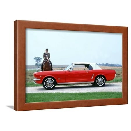 1966 Ford Mustang 289 convertible Framed Print Wall Art