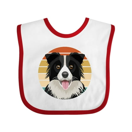 Inktastic Border Collie Cute Dog Gift Baby Boy or Baby Girl Bib
