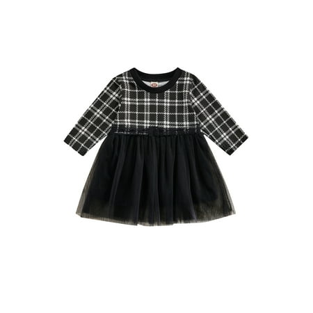 Calsunbaby Kids Baby Girl Princess Dress Long Sleeve Crew Neck Plaid/Heart Patchwork Dress for Casual Daily Party
Calsunbaby Kids Baby Girl Princess Dress Long Sleeve Crew Neck Plaid/Heart Patchwork Dress for Casual Daily Party