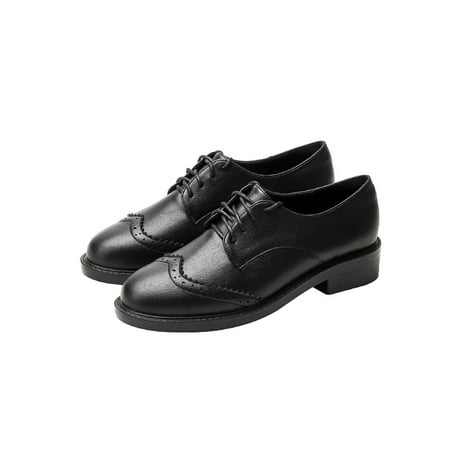 Women‘s Block Low Heel Classic Oxfords Lace Up Comfortable Black Non Slip Shoes Women‘s Footwear
Women‘s Block Low Heel Classic Oxfords Lace Up Comfortable Black Non Slip Shoes Women‘s Footwear