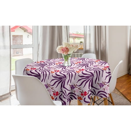 Floral Round Tablecloth Plum Colored Huge Leaves and Baby Pink Dark Pink Fuchsia and Vermilion Flowers Circle Table Cloth Cover for Dining Room Kitchen Decor 60 Multicolor by Ambesonne
Floral Round Tablecloth Plum Colored Huge Leaves and Baby Pink Dark Pink Fuchsia and Vermilion Flowers Circle Table Cloth Cover for Dining Room Kitchen Decor 60 Multicolor by Ambesonne