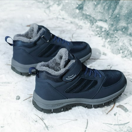 Akiihool Winter Snow Boots for Men Mens Lightweight Hiking Boots Mid Ankle Mens Snow Boots Winter Boots (Dark Blue 9.5)
Akiihool Winter Snow Boots for Men Mens Lightweight Hiking Boots Mid Ankle Mens Snow Boots Winter Boots (Dark Blue 9.5)