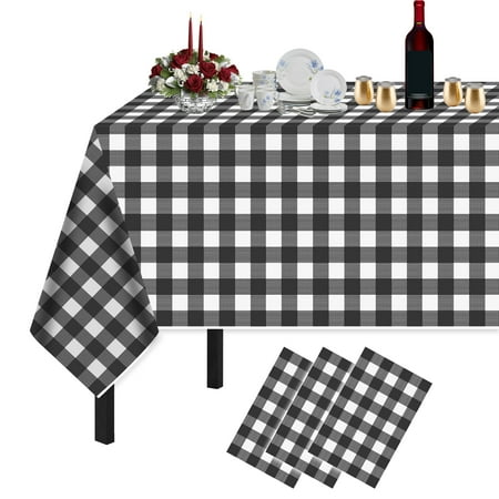 Plastic Tablecloths for Rectangle Tables 3 Pack 54 x 108 Party Table Cloths Disposable for 6 to 8 Foot Tables Indoor or Outdoor Parties Birthdays Weddings Christmas Anniversary Buffet Table
Plastic Tablecloths for Rectangle Tables 3 Pack 54 x 108 Party Table Cloths Disposable for 6 to 8 Foot Tables Indoor or Outdoor Parties Birthdays Weddings Christmas Anniversary Buffet Table