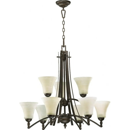 Transitional Nine Light Chandelier-Oiled Bronze Finish-Clear Glass Color Bailey Street Home 183-Bel-3400293
Transitional Nine Light Chandelier-Oiled Bronze Finish-Clear Glass Color Bailey Street Home 183-Bel-3400293