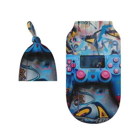 Wukai Graffiti Game Controller Art Newborn Swaddle Set 100% Cotton Matching Headband and Beanie Set
Wukai Graffiti Game Controller Art Newborn Swaddle Set 100% Cotton Matching Headband and Beanie Set