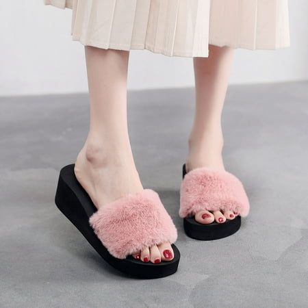 Tangnade House Slippers for Women Winter Leisure Plush Warm Non-slip Household Slippers Single Shoes
Tangnade House Slippers for Women Winter Leisure Plush Warm Non-slip Household Slippers Single Shoes