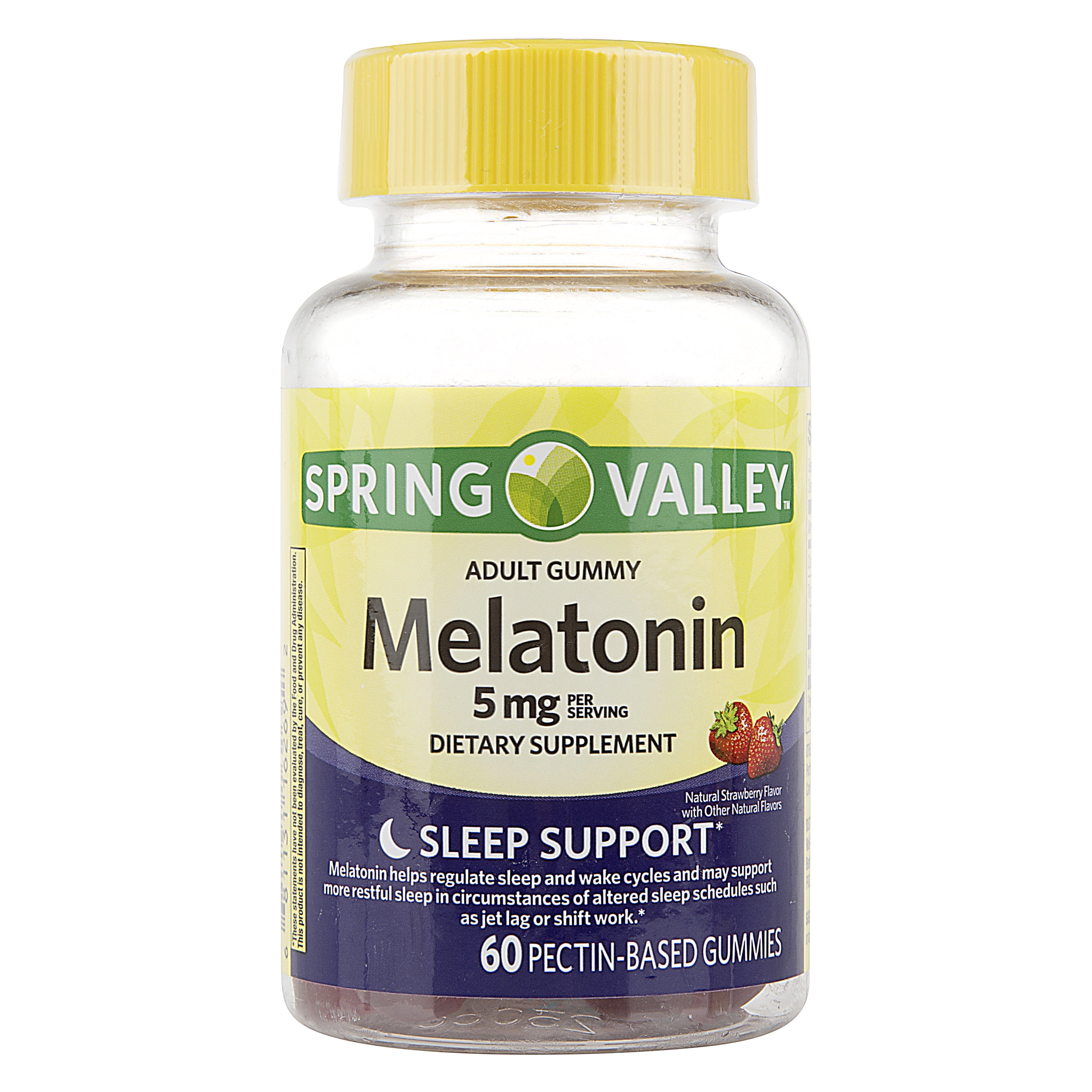 Spring Valley Melatonin Adult Pectin Based Gummies Mg Count