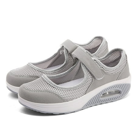 Women\ s Walking Shoes Hook Loop Breathable Mesh Summer Sneakers With Air Cushion for Outdoor Gym
Women\ s Walking Shoes Hook Loop Breathable Mesh Summer Sneakers With Air Cushion for Outdoor Gym