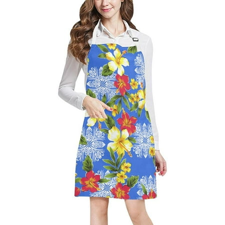 ASHLEIGH Hibiscus Pattern Apron BBQ Aprons Kitchen Aprons With Two Pockets For Women Men
ASHLEIGH Hibiscus Pattern Apron BBQ Aprons Kitchen Aprons With Two Pockets For Women Men