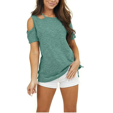 Green Tops for Women Women s Casual Tops Short Sleeve O-Neck Cutout Shirt with One Cold Shoulder Green M
Green Tops for Women Women s Casual Tops Short Sleeve O-Neck Cutout Shirt with One Cold Shoulder Green M